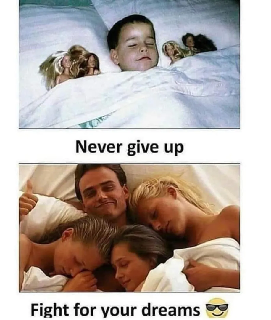 Never give up