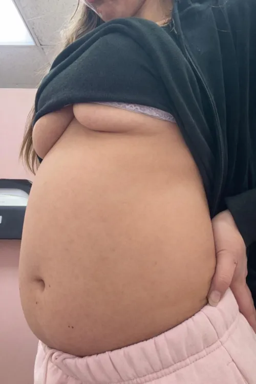 sweatpants to work because nothing else fits 