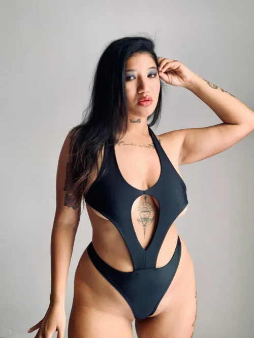 The color black enhances every inch of my curves