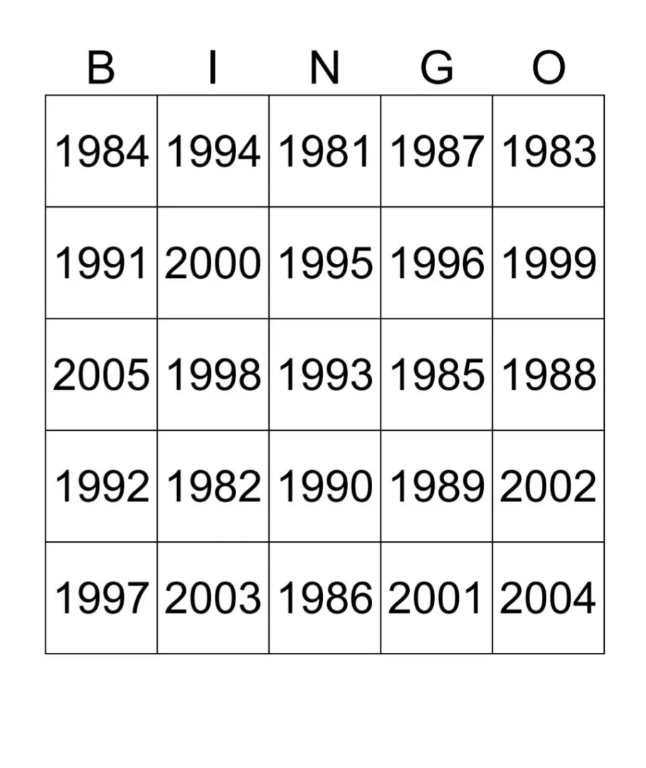 31M Who's brave enough to start my bingo card?