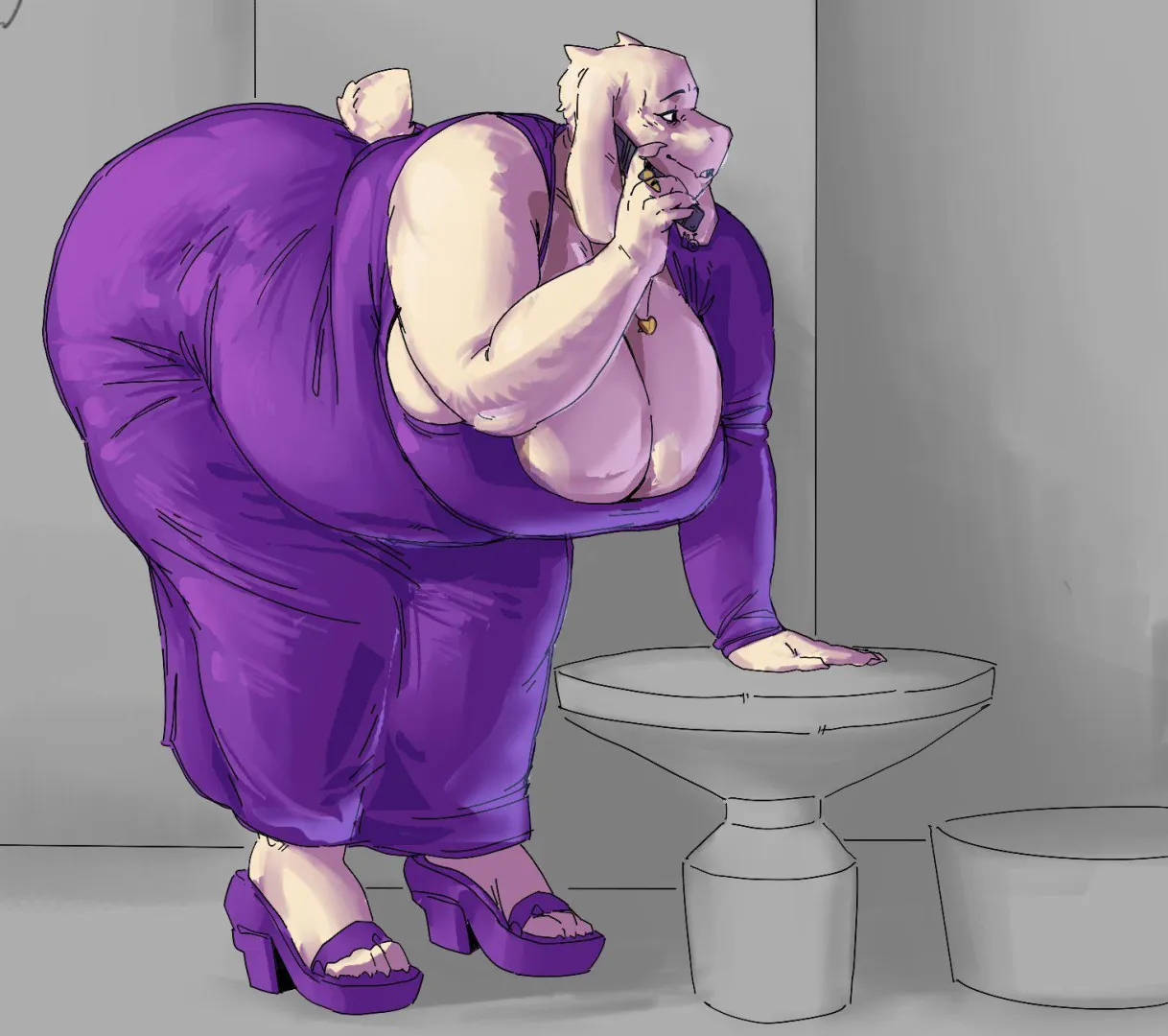 Chubby Goat Milf(Artist S_Miles_Art)