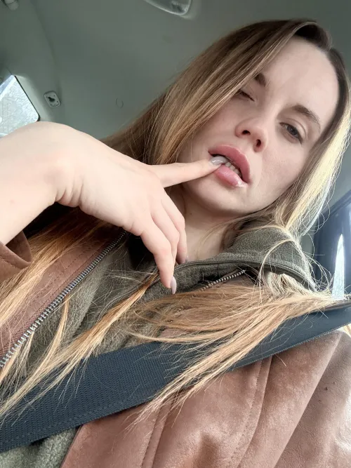 feeling frisky inside my car