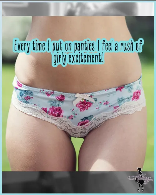 First time I put on panties I umm cumed all over myself lol how about you guys