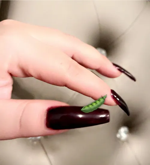 I was eating snap peas & thought how many peas wouldn’t be needed for such a wittle pod  SQUISH IT! Smashed peas 