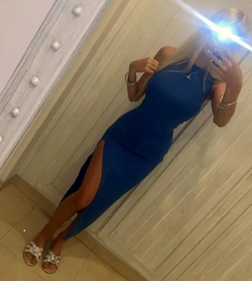 It was the first day of British Summer, so l went out with no knickers or bra even though it was a freezing night.