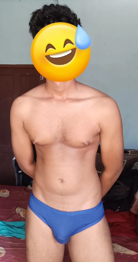 Just me in my blue briefs. Thoughts?