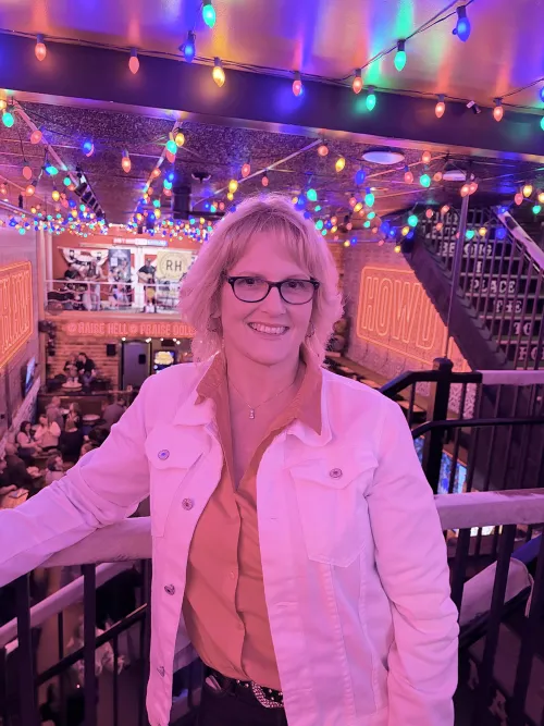 My beautiful wife at the Honky Tonk on date night.