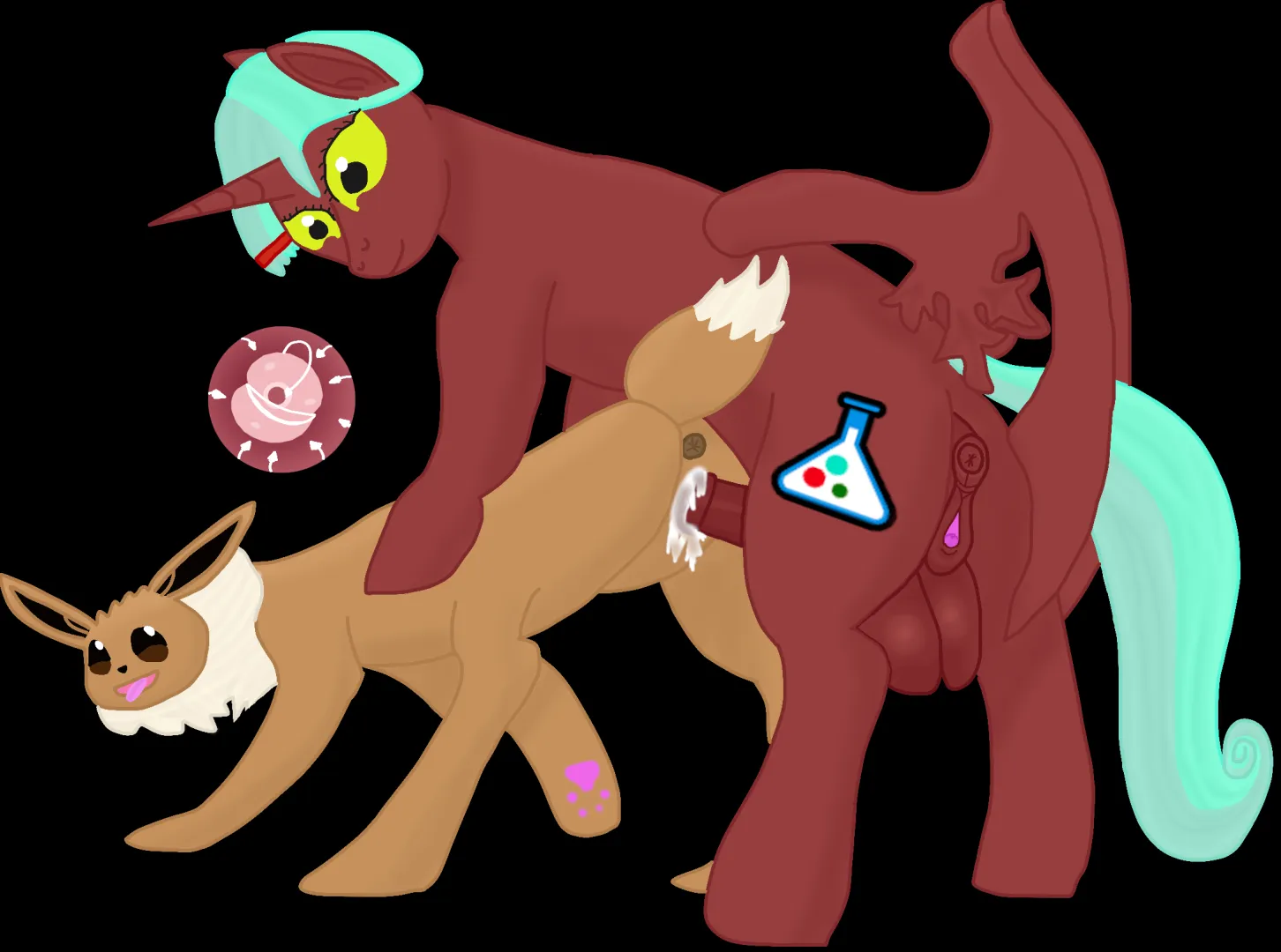 Not all eevees are born idealy. This eevee specificaly is nicknamed 