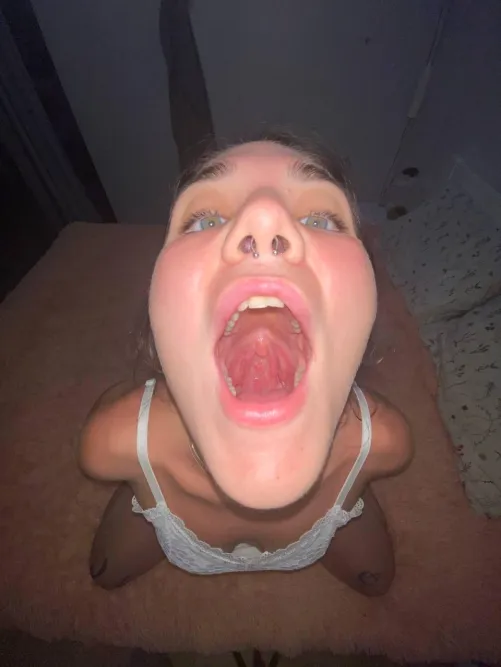 ohhh, you're standing on the edge of a cliff... and I'm here, don't be afraid, I'll swallow you whole, you'll feel everything... it's so soft there... tender and very slippery, you'll feel every moment inside