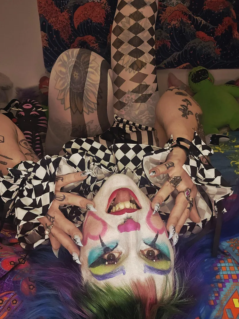 Over the bed for clown head? 