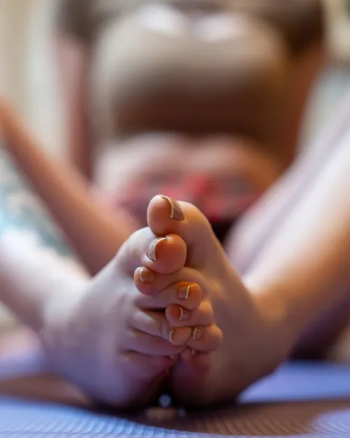 Trench tips after yoga session