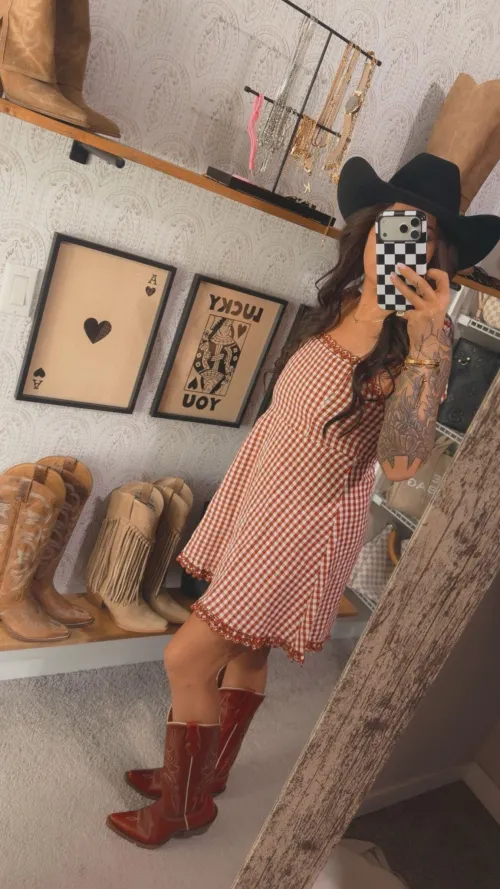 What beats a cowgirl in a sundress..?