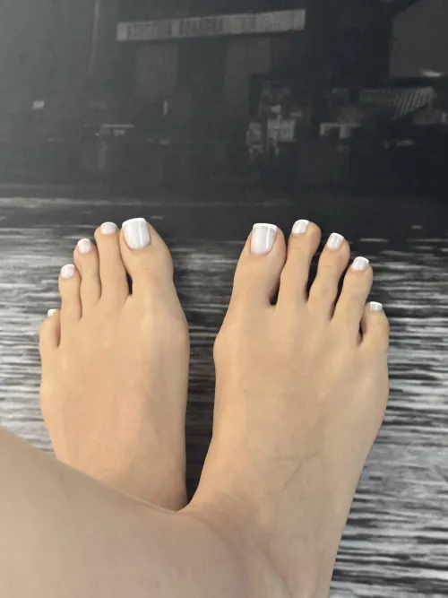You deserve white french toes on you!