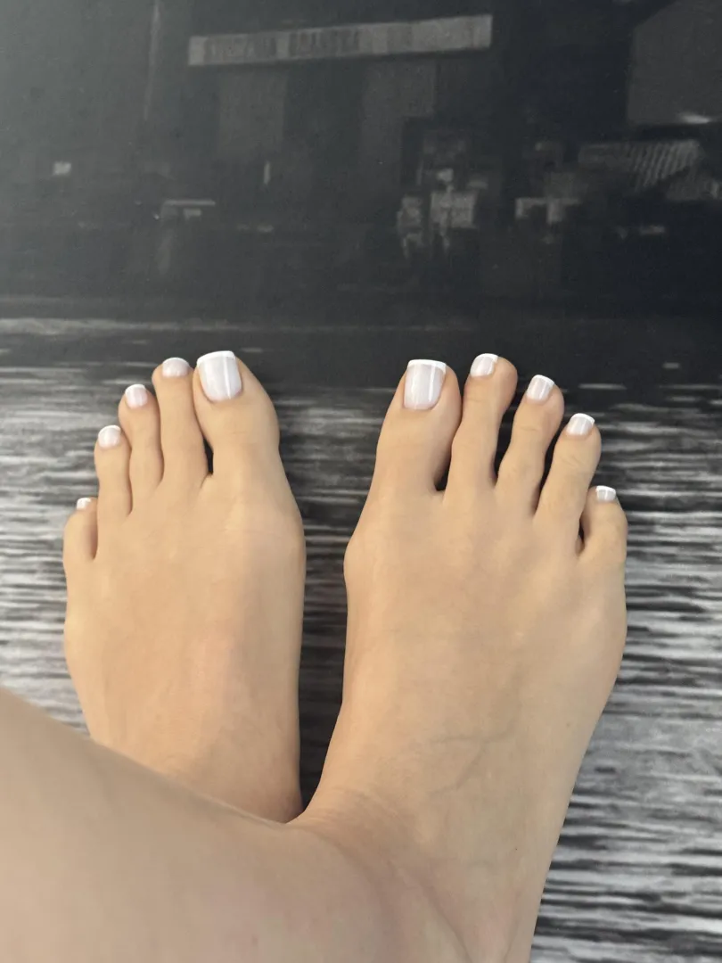 You deserve white french toes on you!