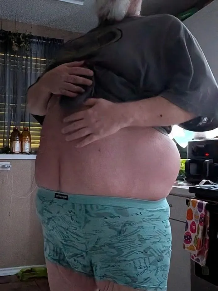 48 .. you should be here rubbing my belly while I wait for coffee