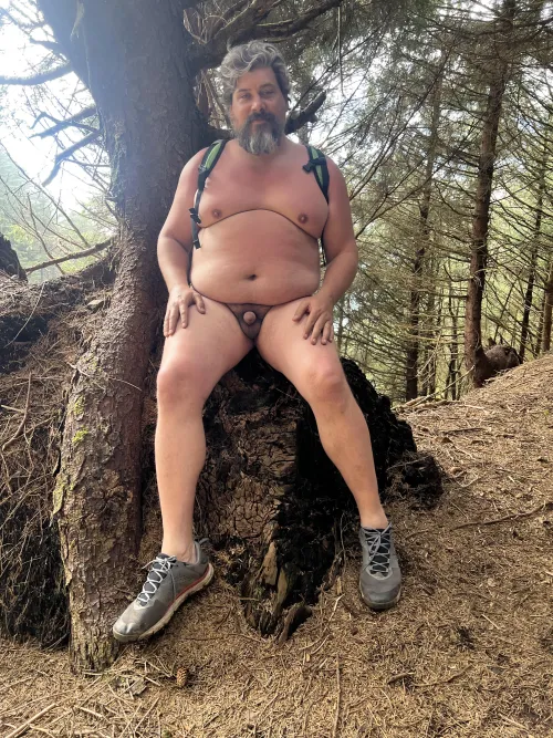 Along the Oregon coast. First nude hike.