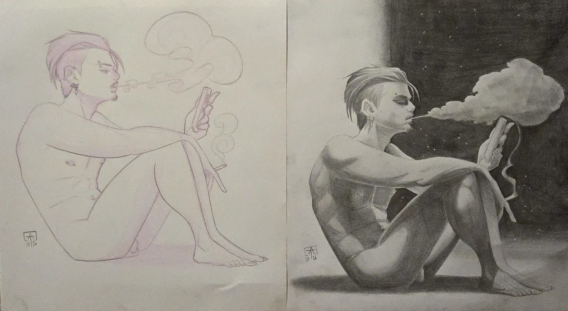 Another Friday Night/Another Saturday Night, self portrait