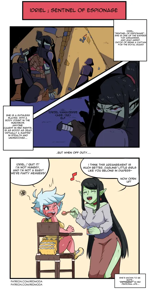 (Art by RedModa) “Assassin mommy..”