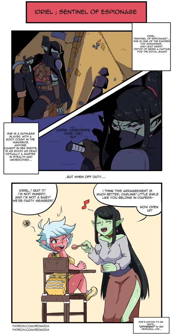 (Art by RedModa) “Assassin mommy..”