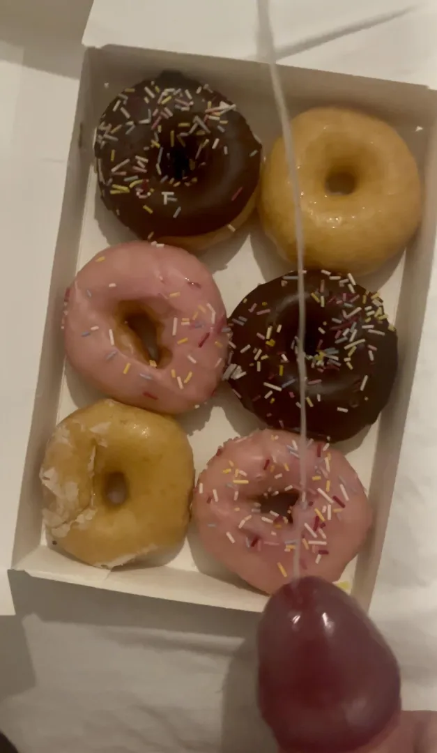 Blooper pic: Me overshooting and pretty much missing all the donuts. Sad times