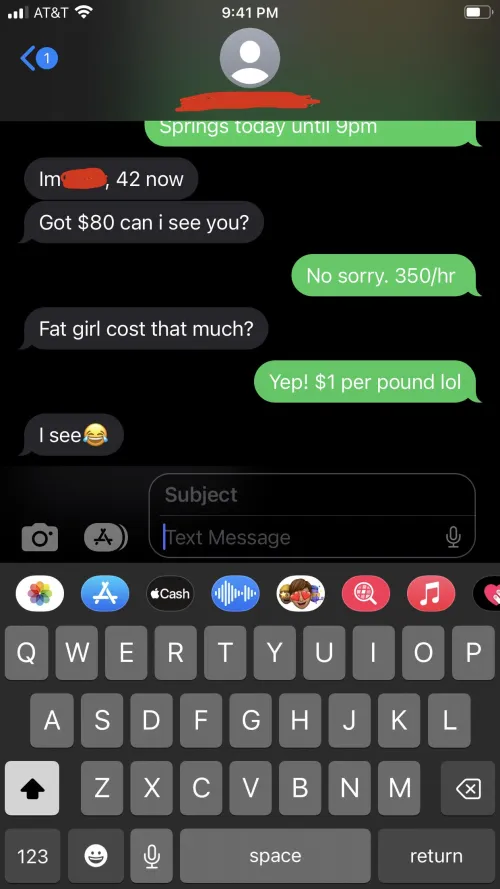 Fat girl cost that much?