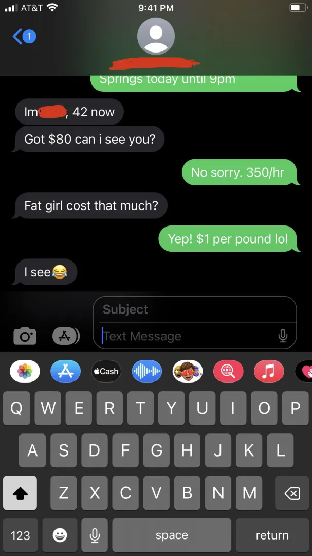 Fat girl cost that much?