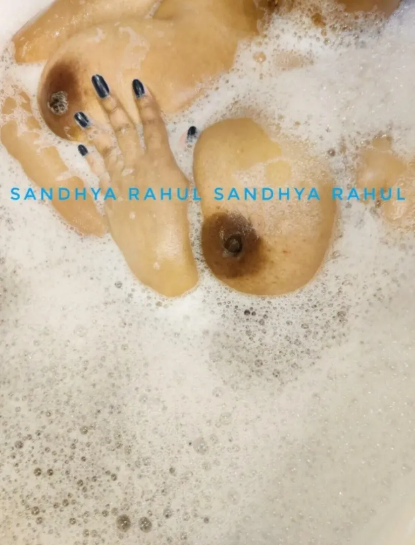 Floating along with bubbles Bubbles can’t hide these curves… so tell me, what’s on your mind? 