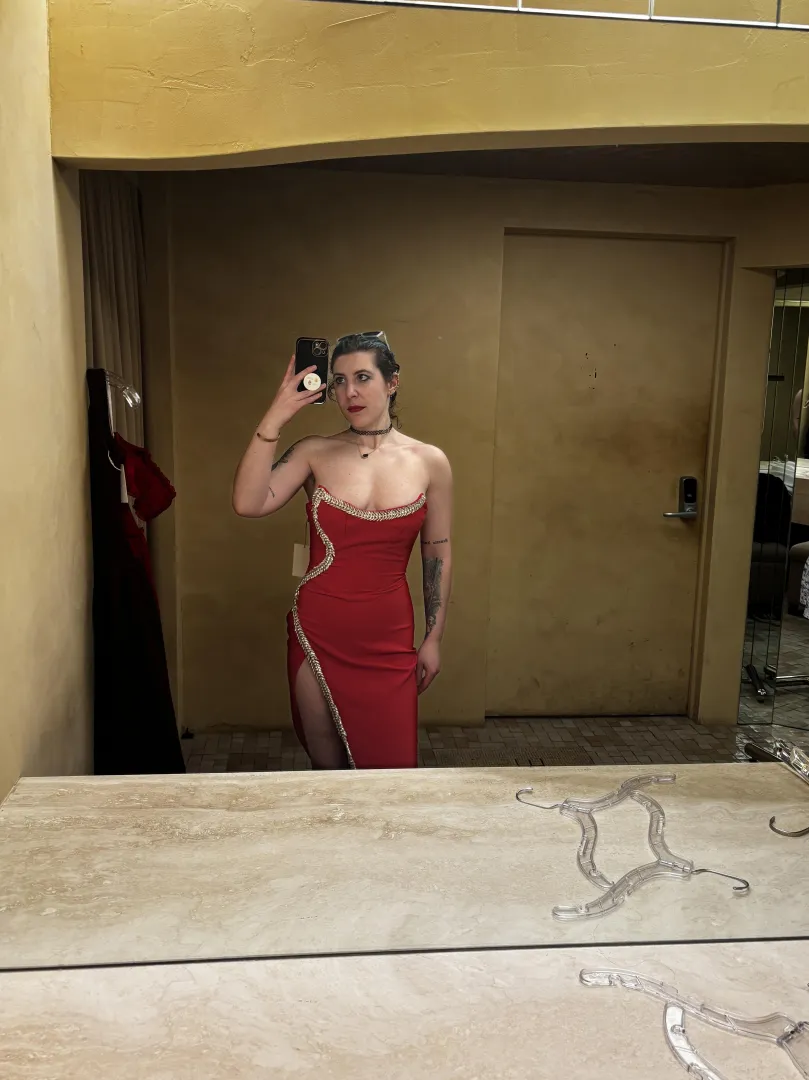 Good thing you like this dress, cuz youre the one paying for it