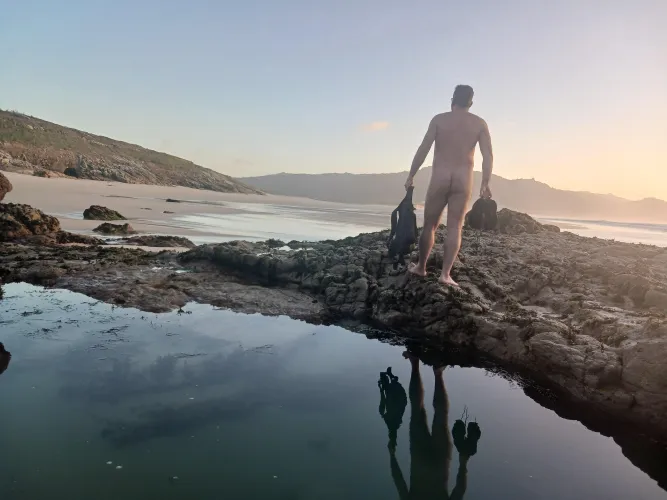 Hiking... sunset beach