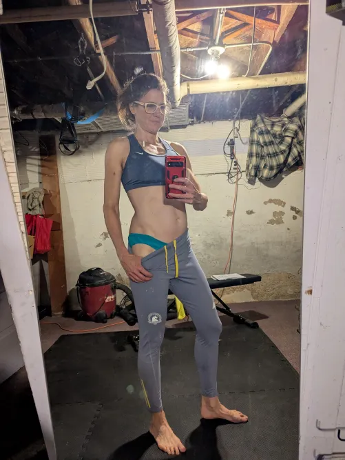 It's a little cooler today, so I wore tights