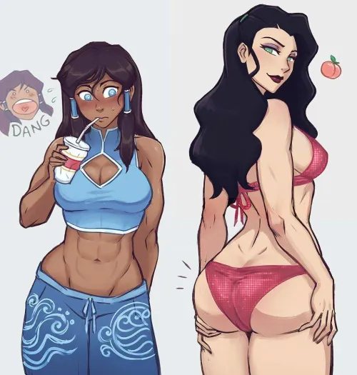 Korra & Asami (iahfy) [Avatar: The Last Airbender]