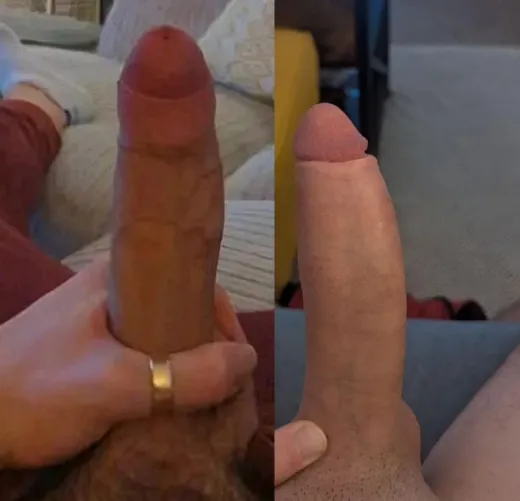 My bfs ex vs me. Two uncut cocks. Who's is nicer