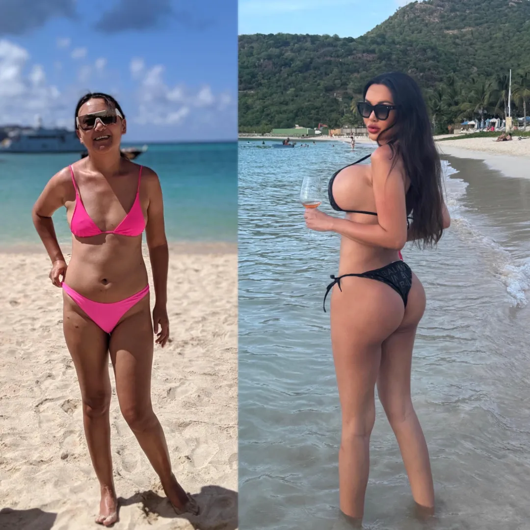 Nikki Beach St Barts in 2019 (blah) vs 2025 (luxury fuckdoll)