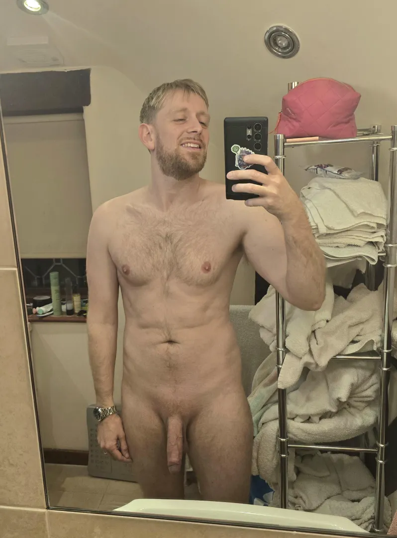 Oh hey  Didn't notice you there  It's okay, you can look  Do you like what you see?