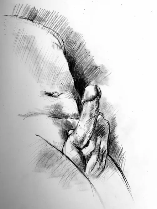 Pencil drawing by Marilyn