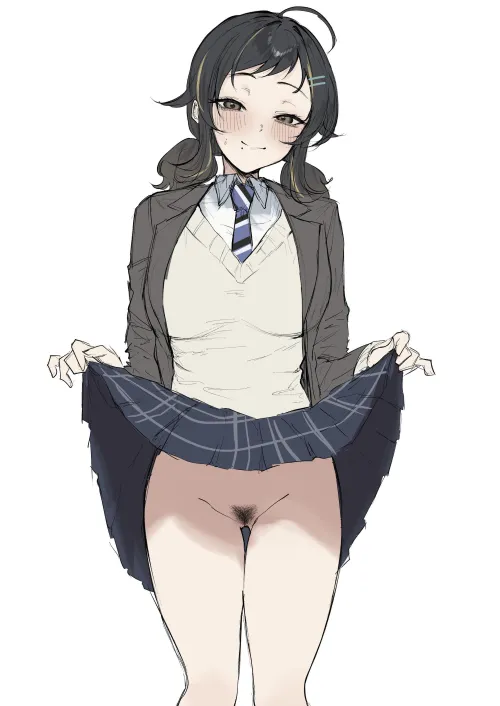 Pussy flash from the cutest girl in school (dera_self)