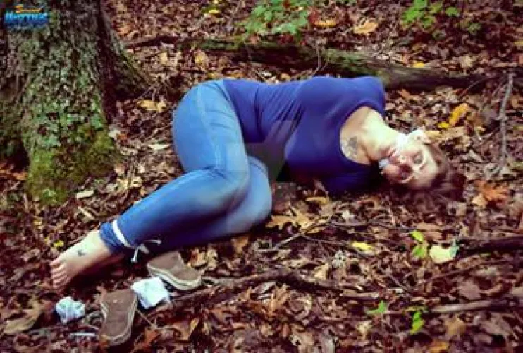Scout Kevin and Den Mother  Mrs Maddox  camping together in Acadia National Park  ME