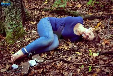 Scout Kevin and Den Mother  Mrs Maddox  camping together in Acadia National Park  ME