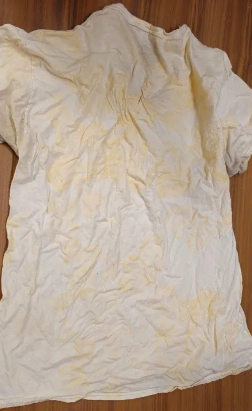 stained shirt