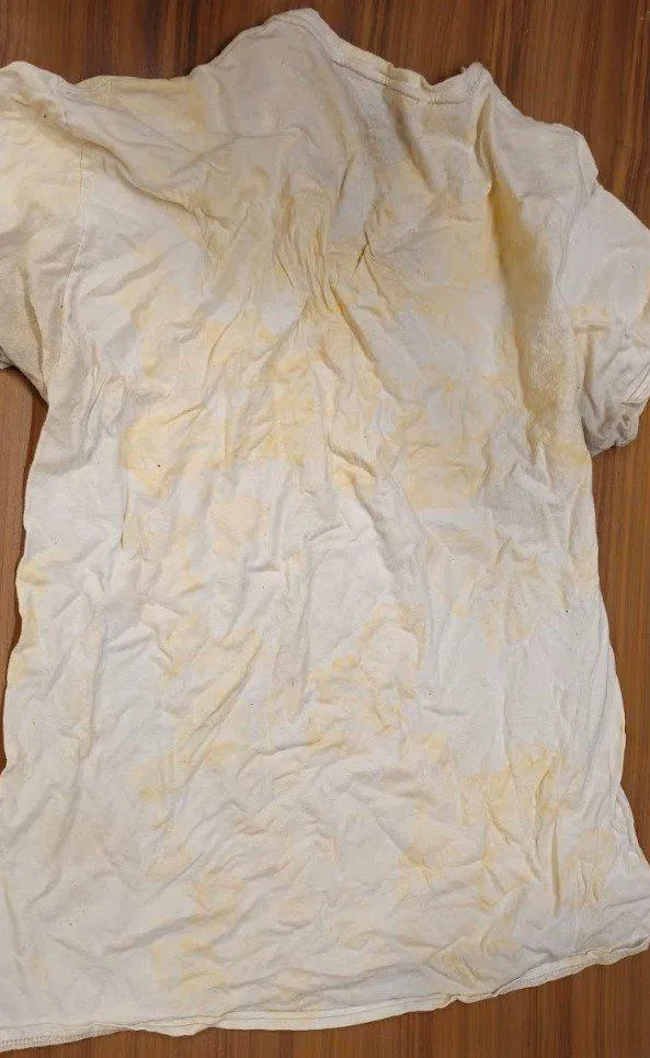 stained shirt