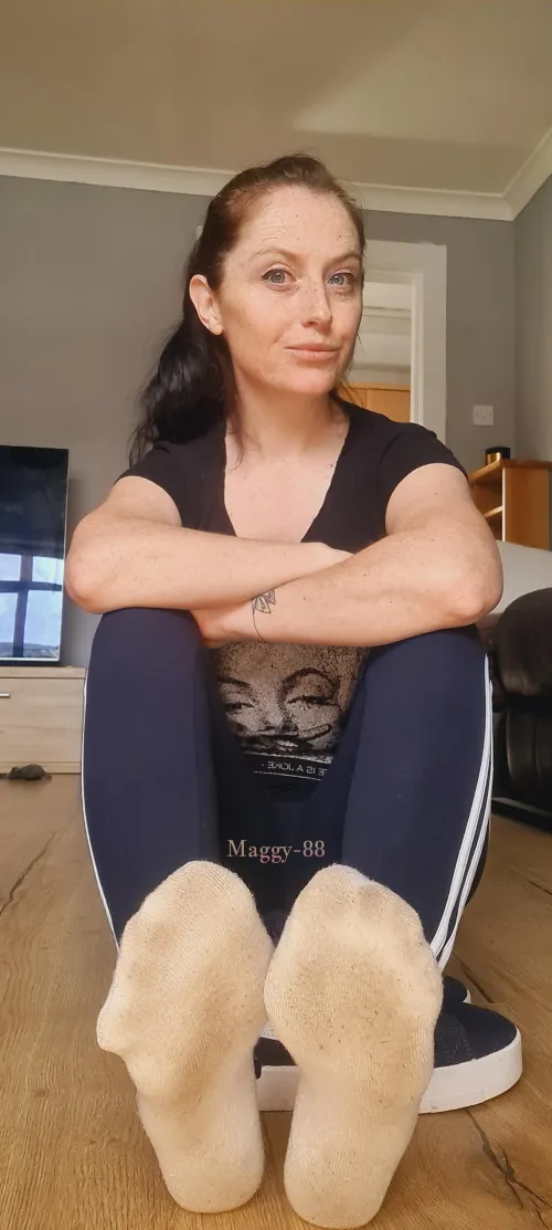 Sweaty and moist, the best kind of socks!