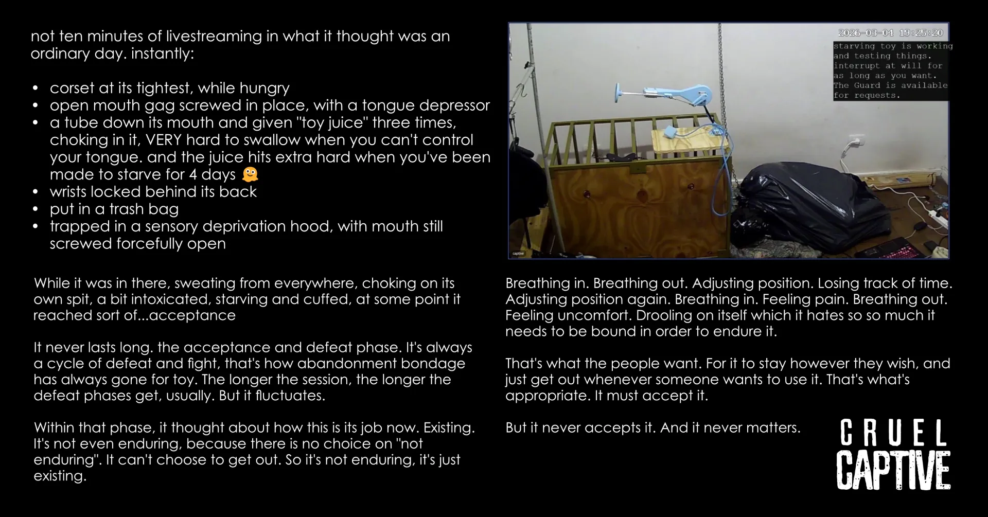 the cycles of fight and defeat when permanently bound