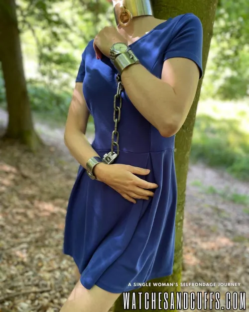 The woods are a great place for some heavy steel restraints!