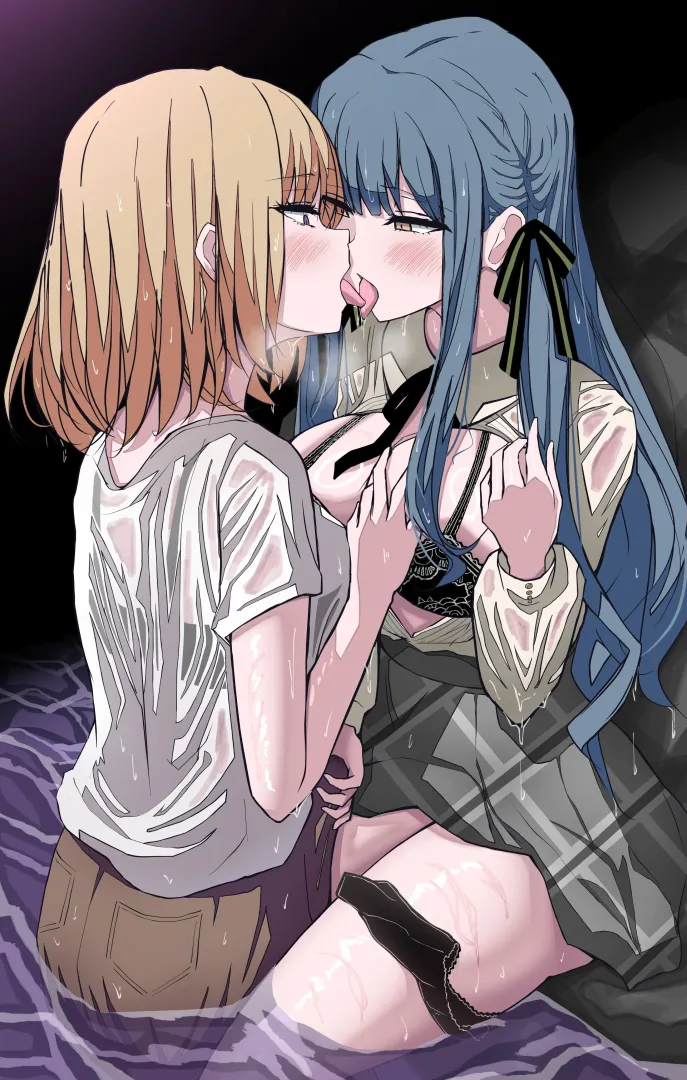 Uika and Sakiko getting wet [BanG Dream!] (うゆっ！)