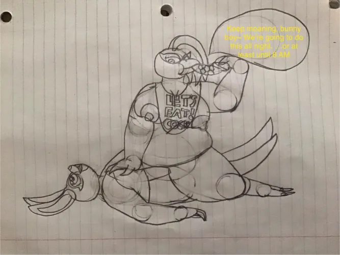 Unfinished Chica Drawing, I may come back to this later