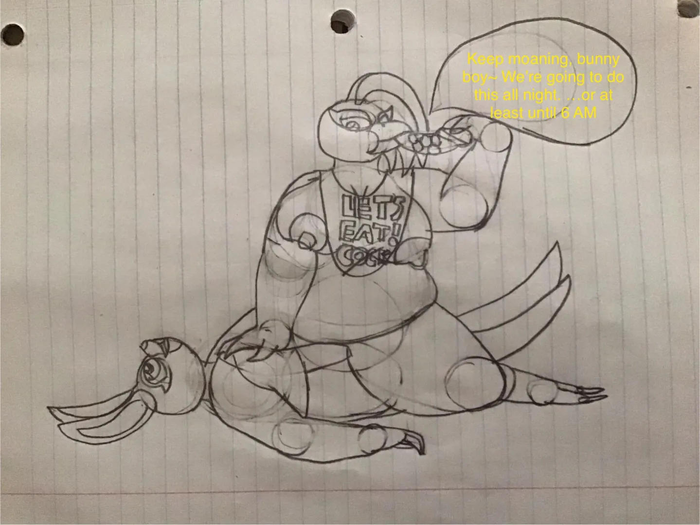 Unfinished Chica Drawing, I may come back to this later