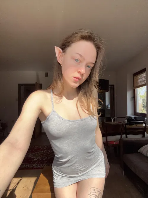 wanna yank these pointy elf ears while pounding my slutty throat?