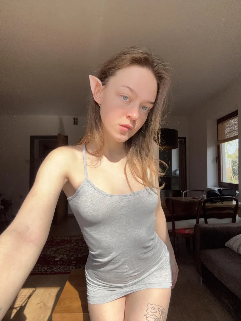 wanna yank these pointy elf ears while pounding my slutty throat?