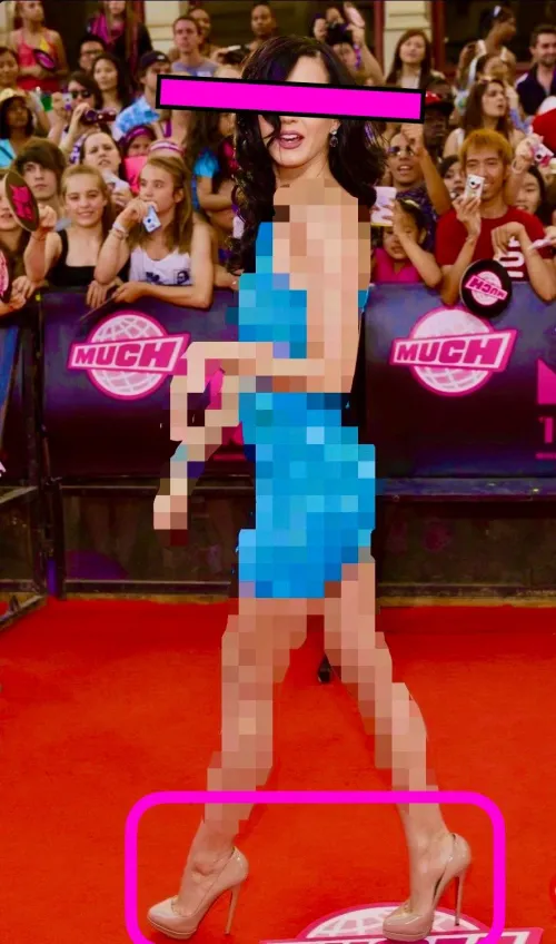 You bought a ticket to the kid-themed award show and stood outside for hours- the only adult male- to make sure you had a good spot on the red carpet. All these kids want to see their idol Katy Perry. You want to take creep shots of her feet so you can g