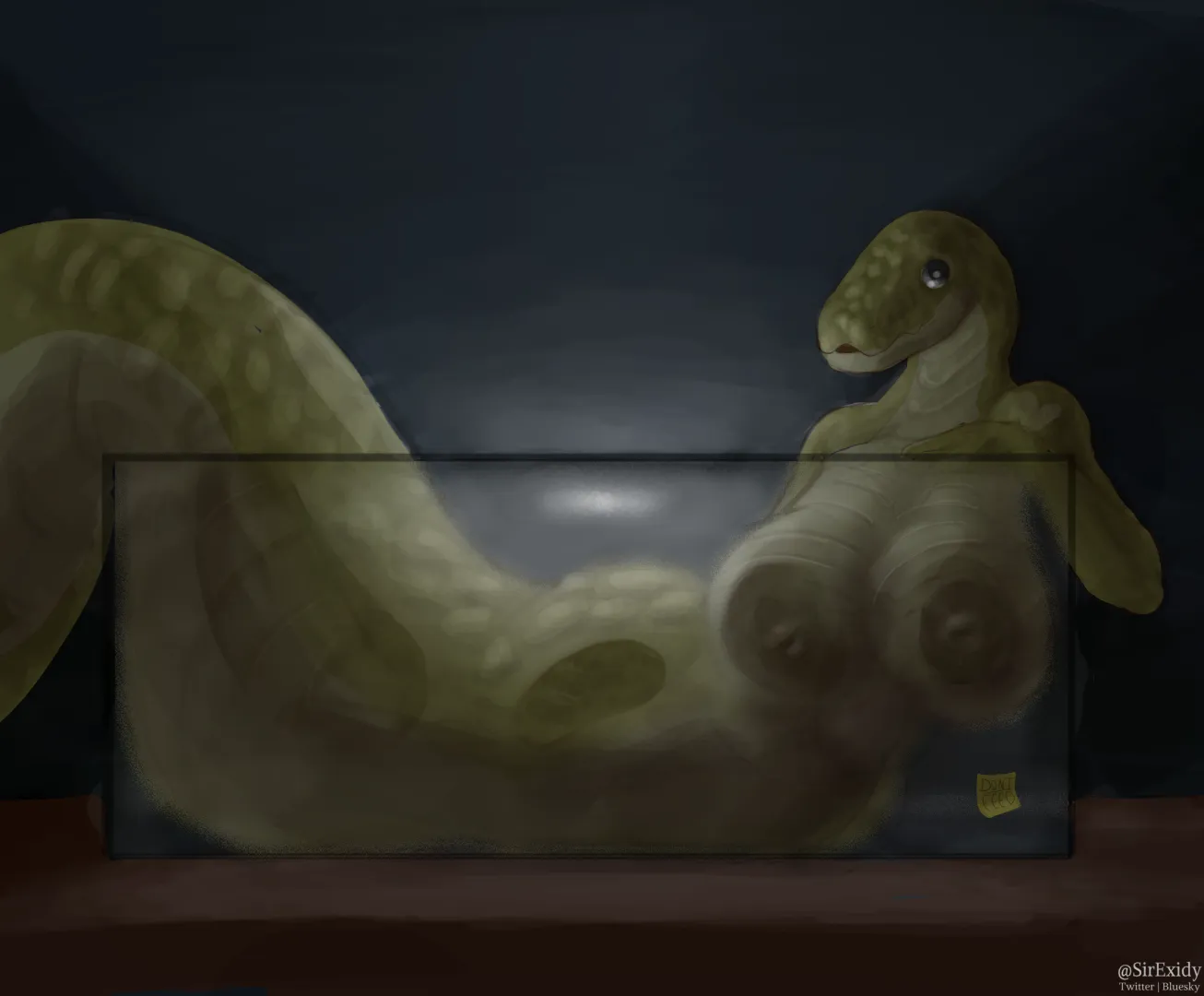 you offered to look after your neighbor's snake nextdoor wyd [F] (by me)